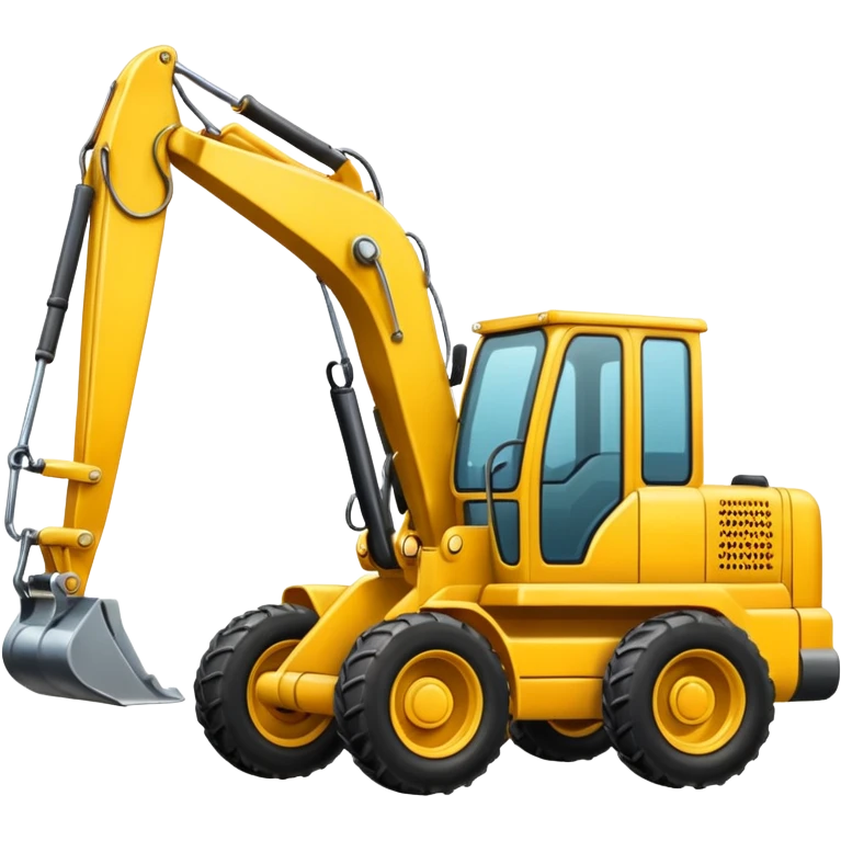 A backhoe emoji