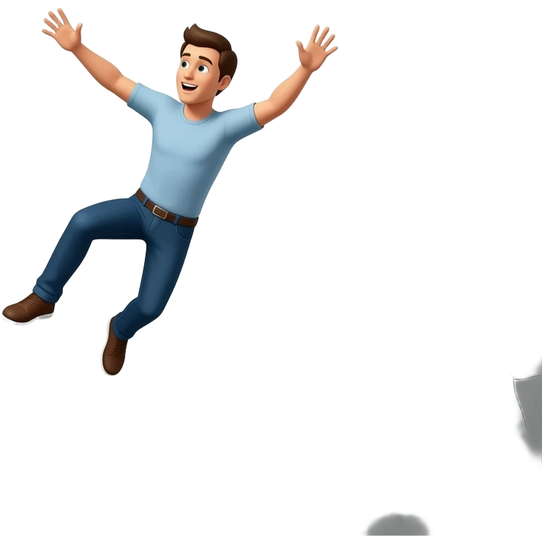 Fall through emoji