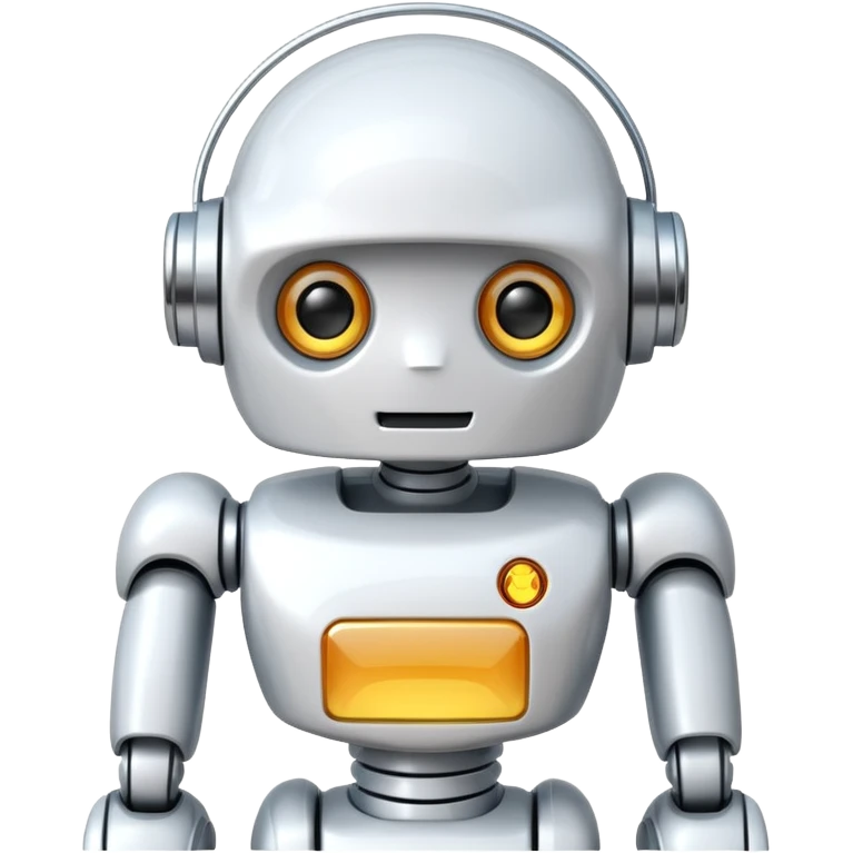 white robot simple emoji