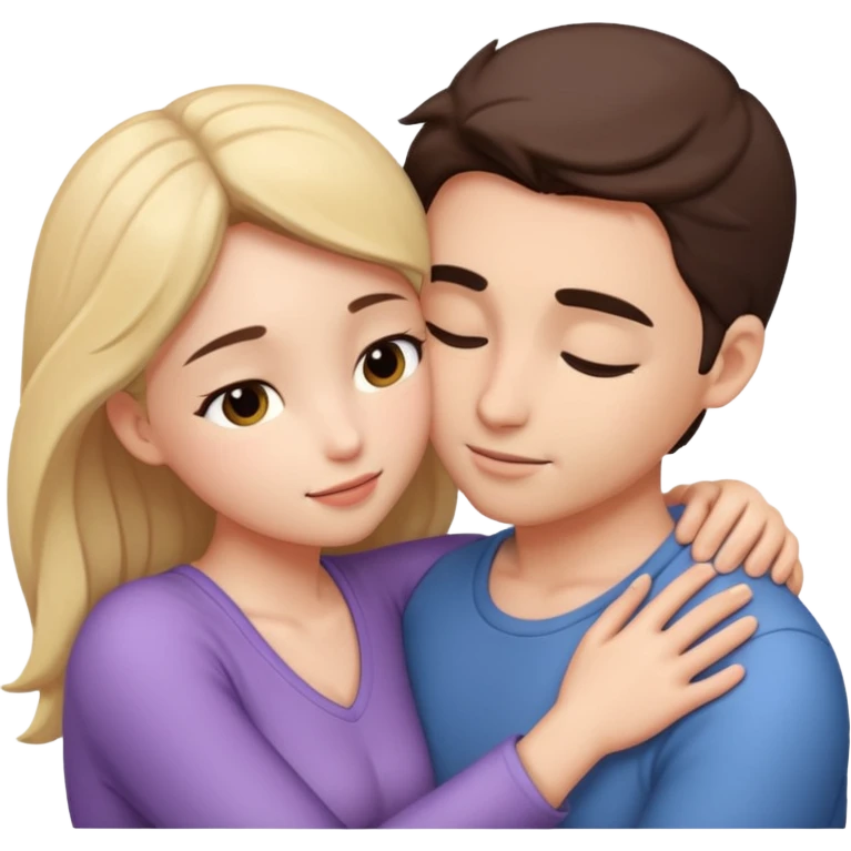 intimate moment between lovers emoji