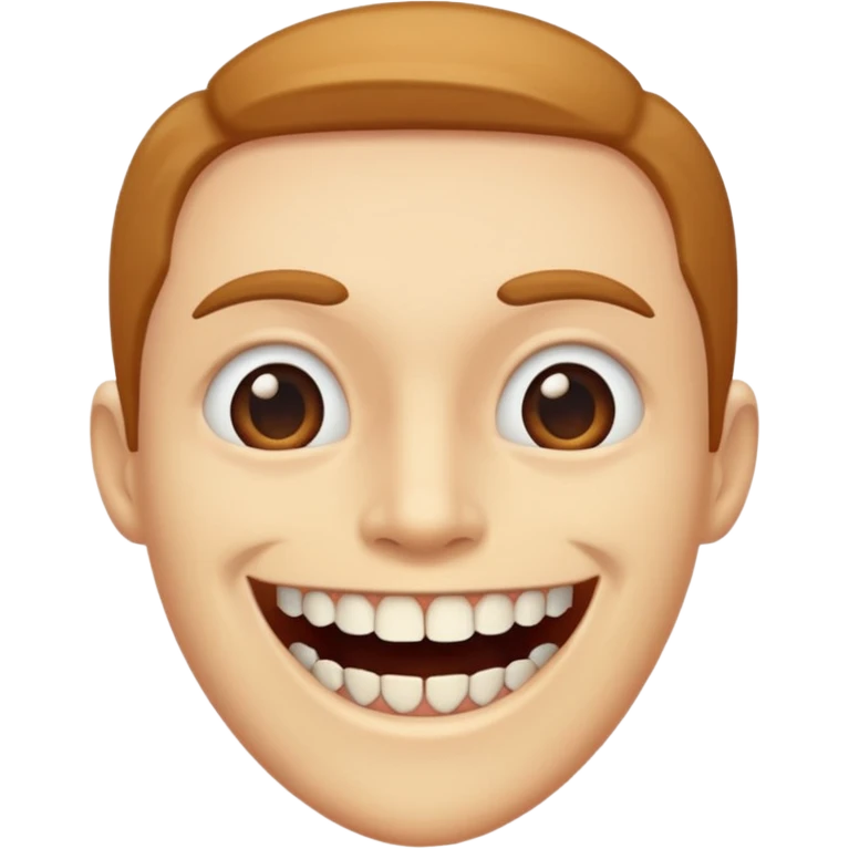 Make the teeth long emoji