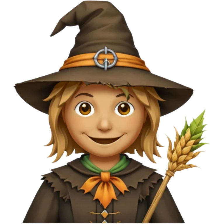 scarecrow witch cap emoji