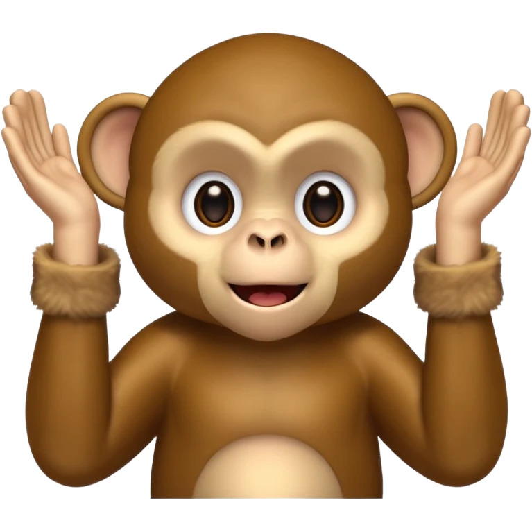 A monkey clapping cymbals emoji