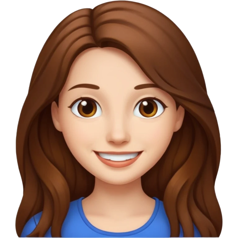 여자이고, 웃고 귀엽게  emoji