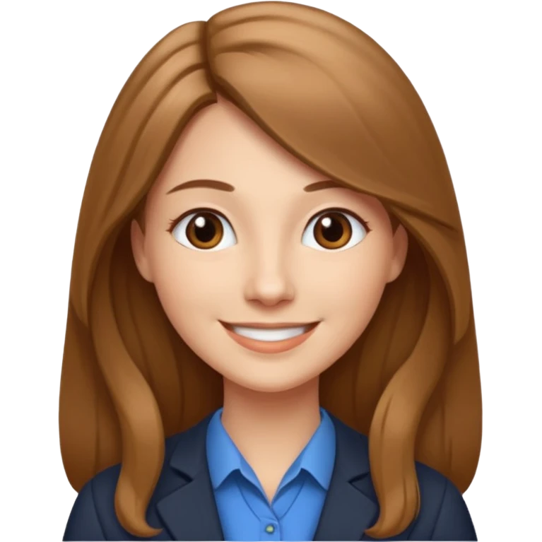 Красивая учительница с русыми волосами длинными emoji