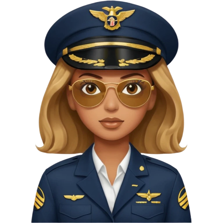 Beyonce as a pilot emoji