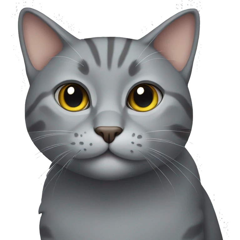 Grey cat emoji