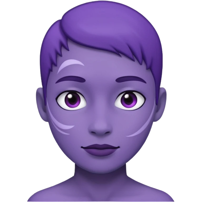 faca roxo e branco emoji