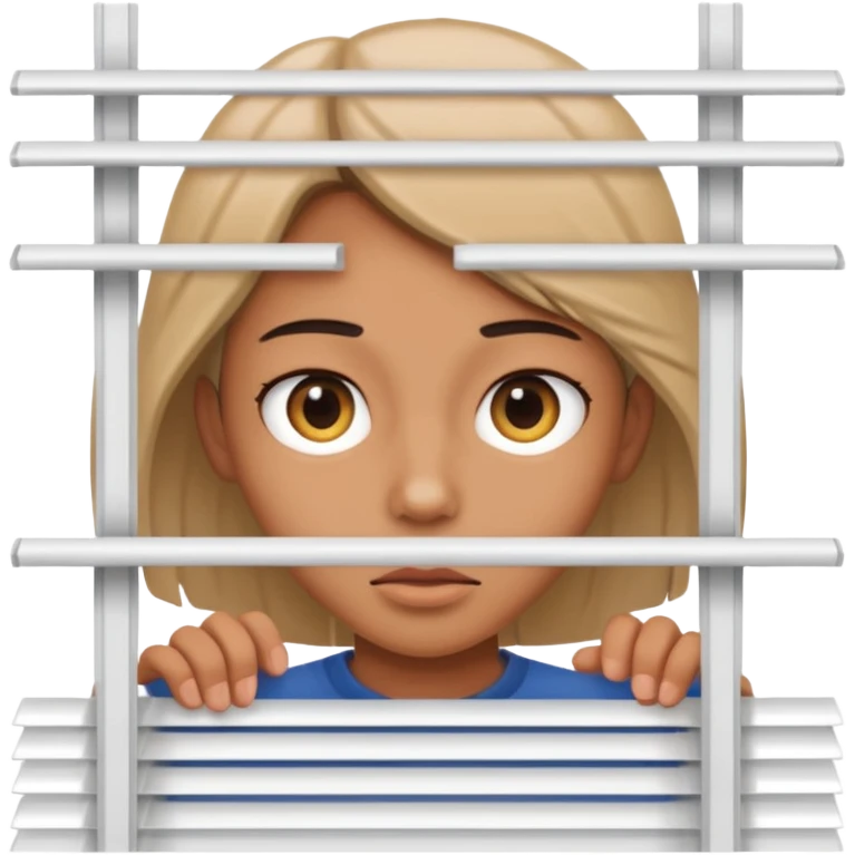 Peeking through the blinds emoji
