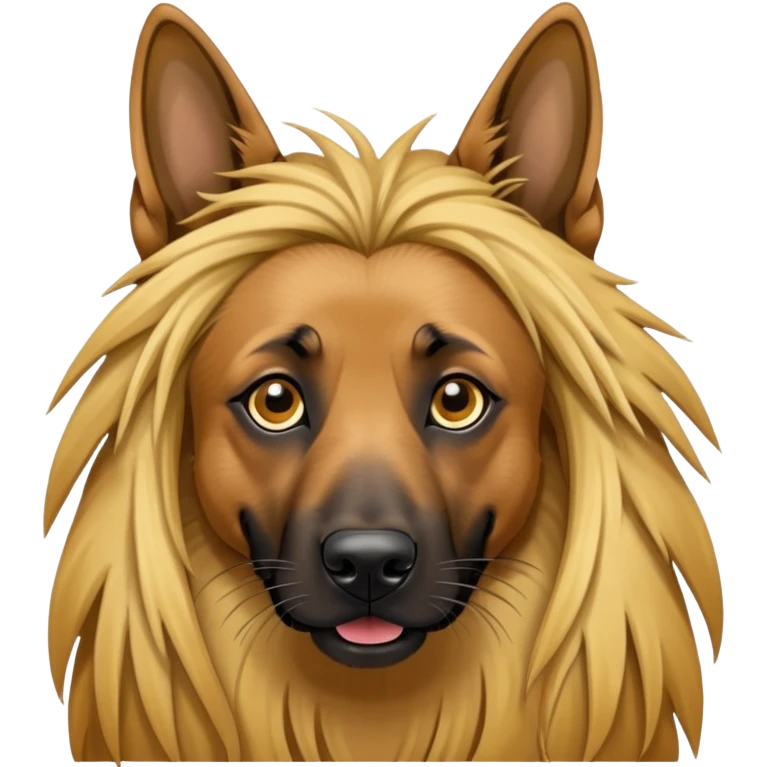 Chien loup malinois rasta emoji