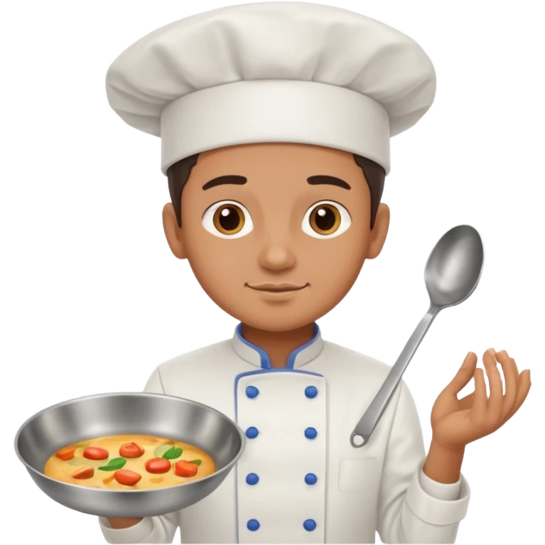 chef holding pan emoji