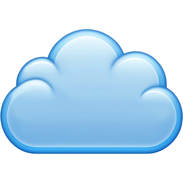 blue message cloud emoji