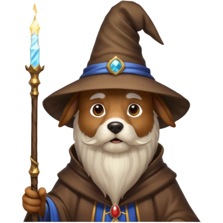 Dog wizard emoji