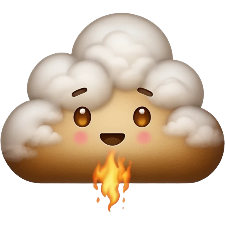 A huge fart stinky emoji