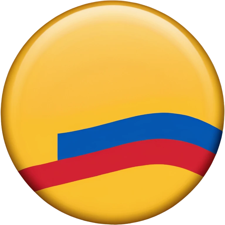 Bandera de colombia circular emoji