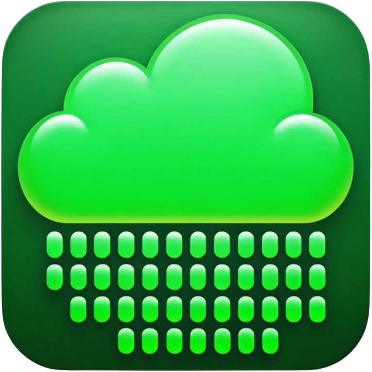 green binary emoji