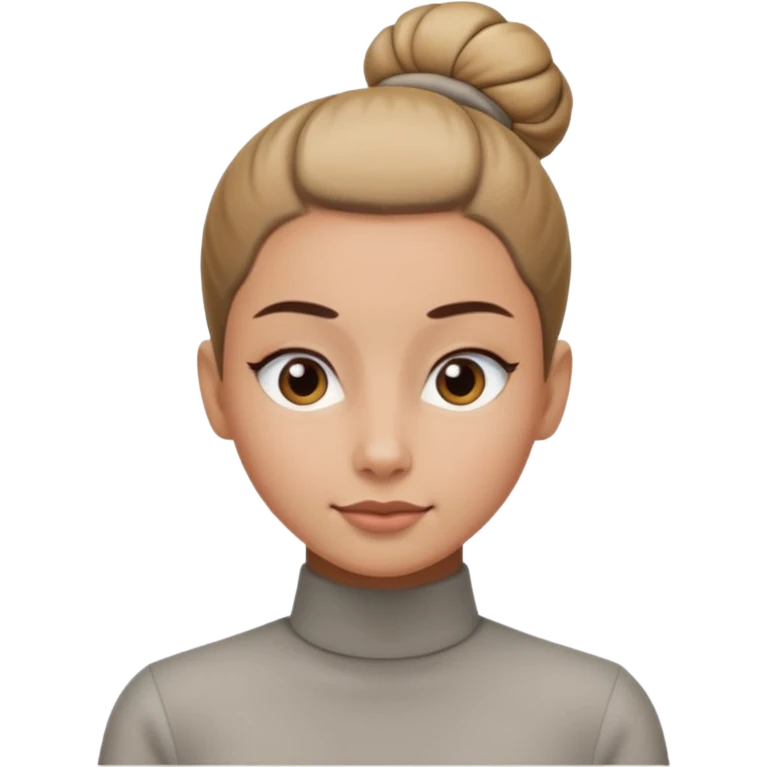 Slick back bun emoji