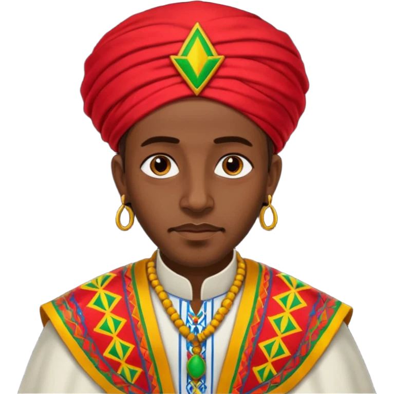 Ethiopian man in traditional clothing emoji