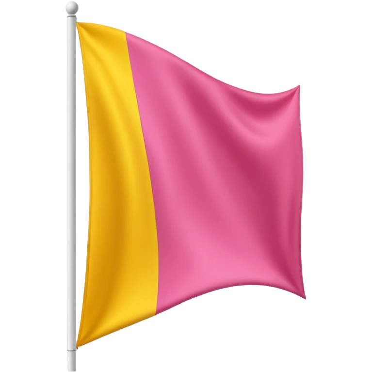 Pink, yellow, and white vertical banner emoji