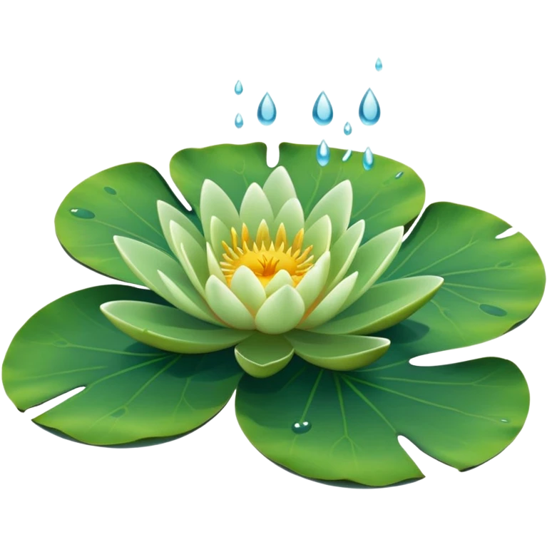 Water lily leaf emoji