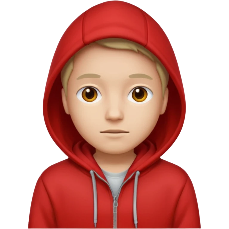 red hoodie emoji