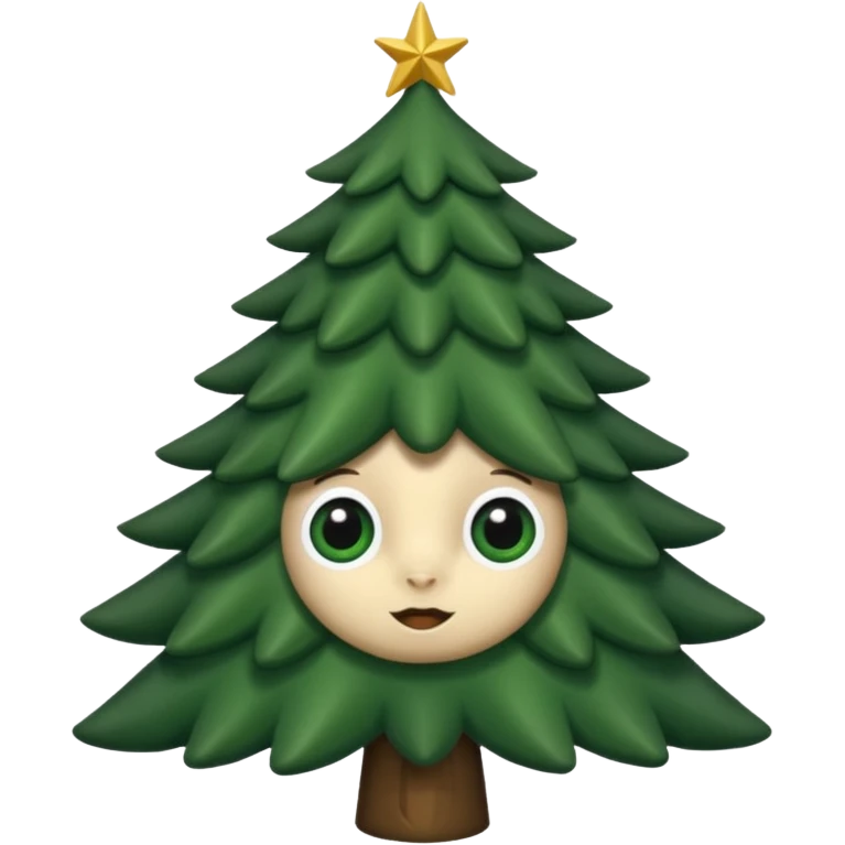 sapin avec yeux de biche emoji