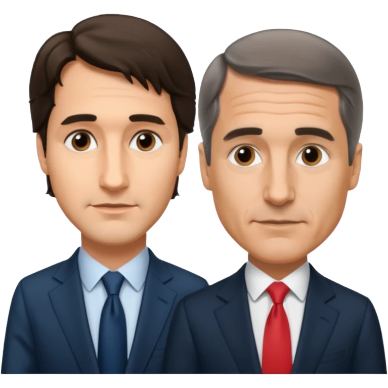 Justin Trudeau vs Mark Carney emoji | AI Emoji Generator