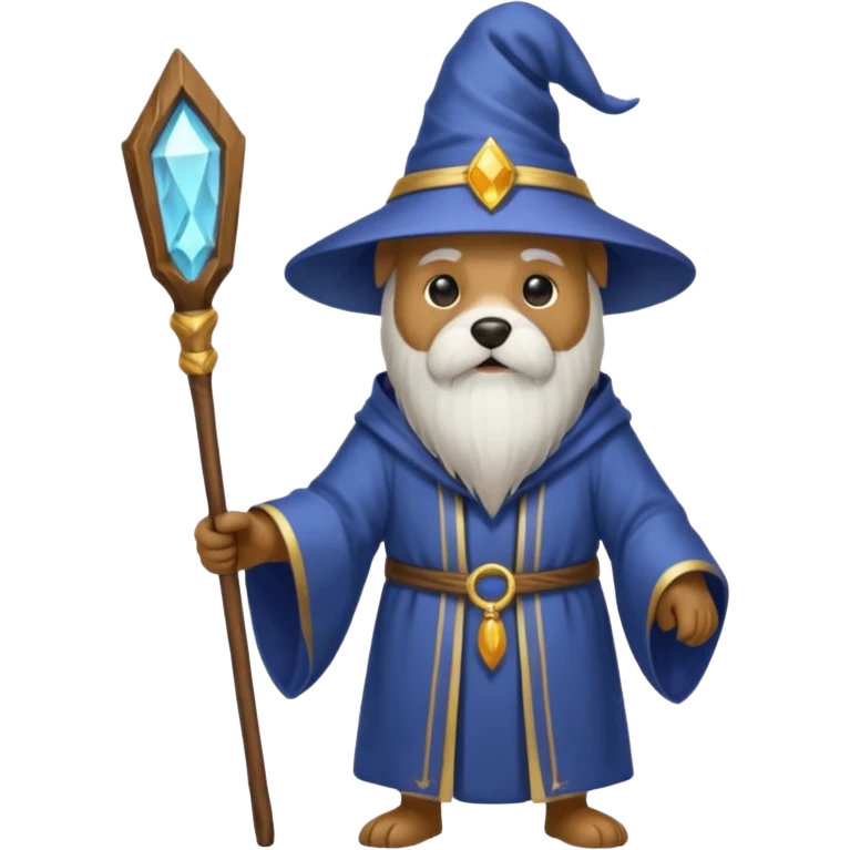 Dog wizard emoji