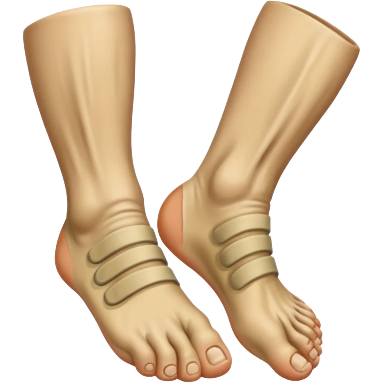 white foot, trench foot emoji