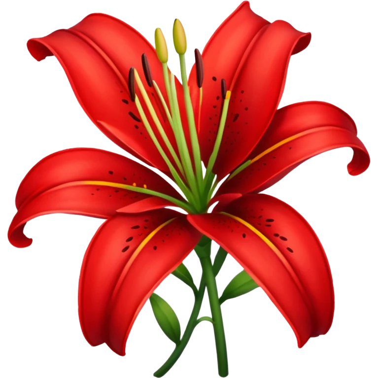 Red lily emoji