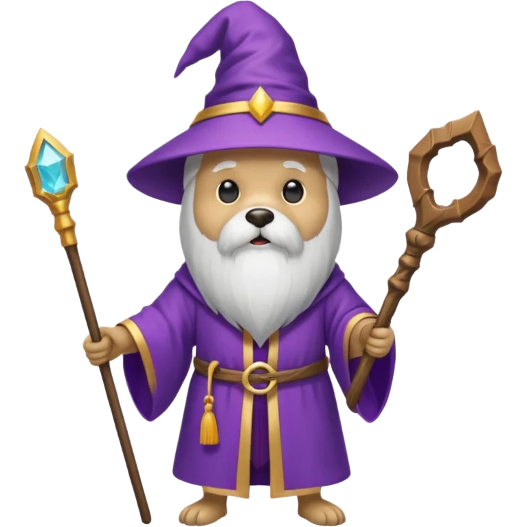 Dog wizard emoji