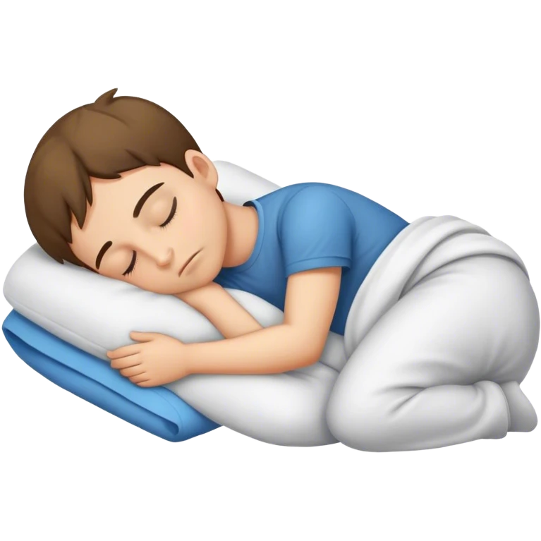 A boy sleeping emoji