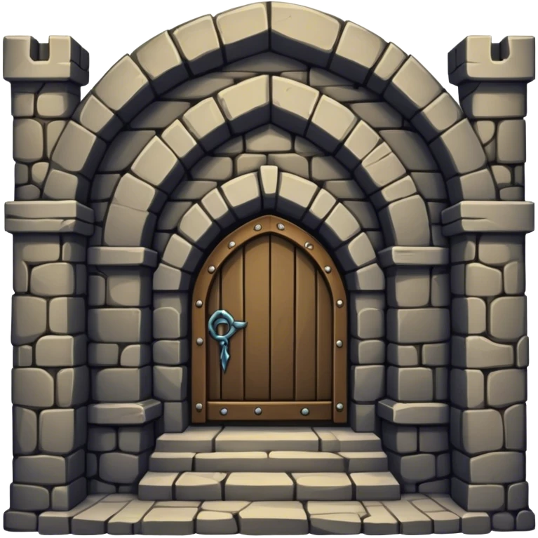 A dungeon entrance emoji
