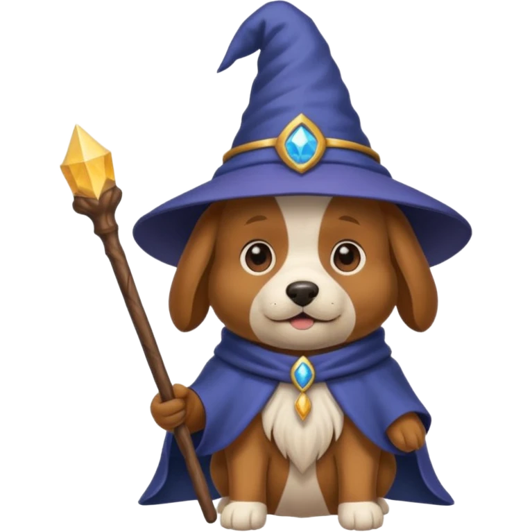 Dog wizard emoji
