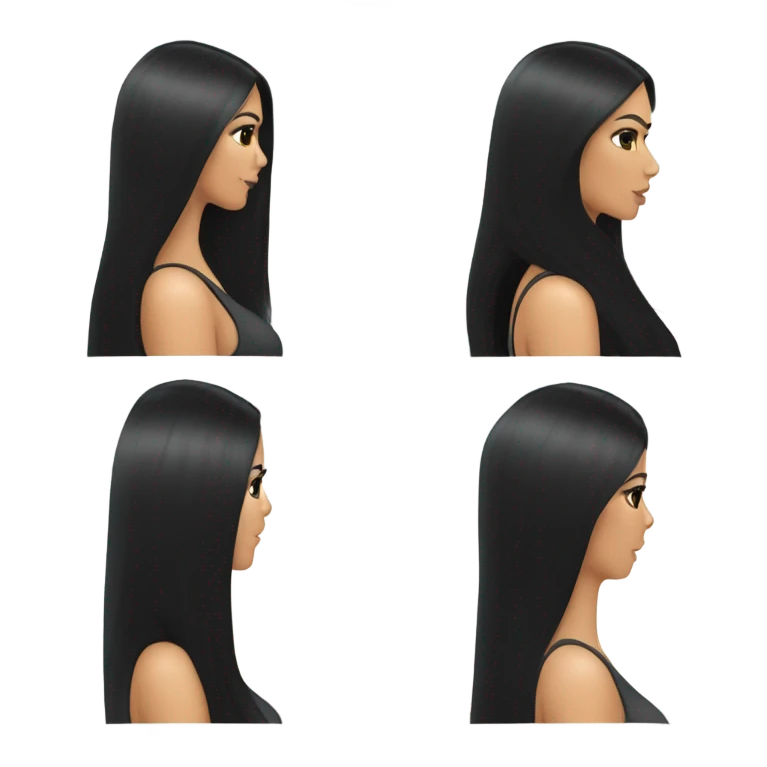Kim K back view emoji