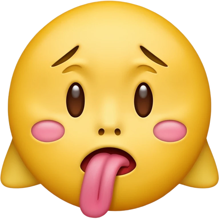 sad face emoji with tounge out emoji