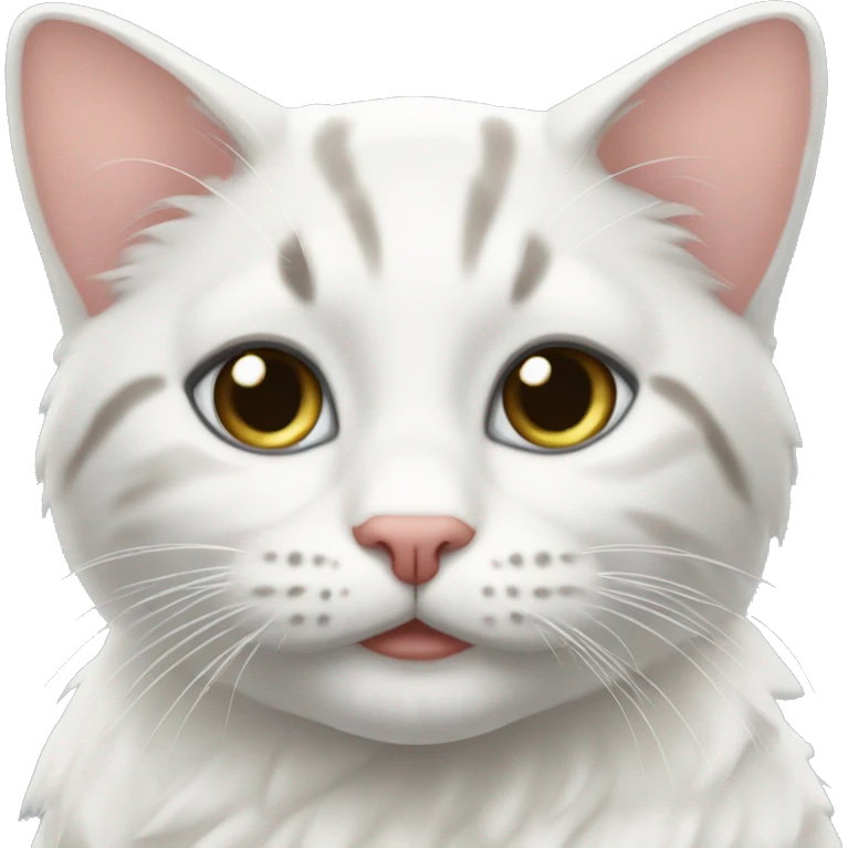 Белая кошка emoji