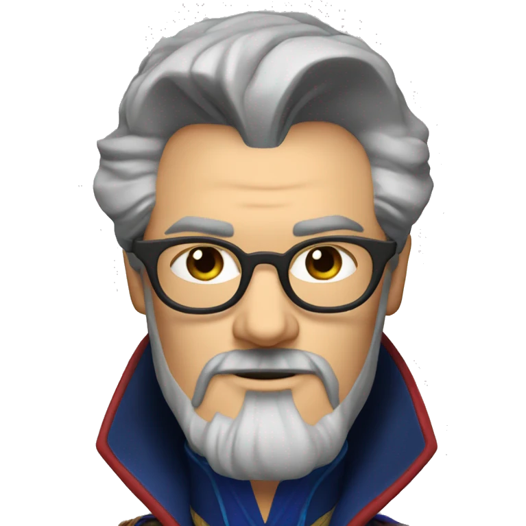 dr strange with glasses and beard emoji
