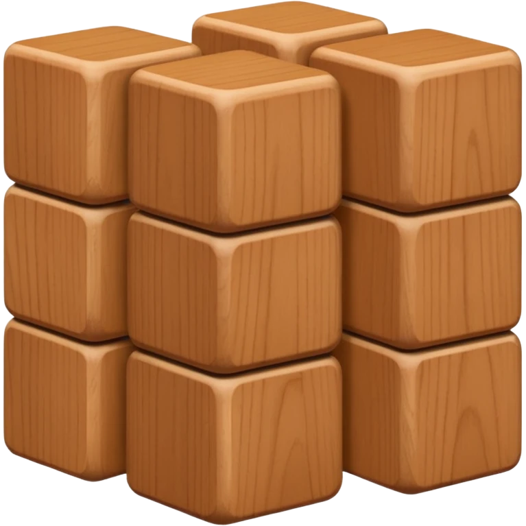 building material: wooden blocks stacked on top of each other emoji
