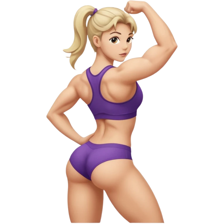 Girl Flexing butt emoji