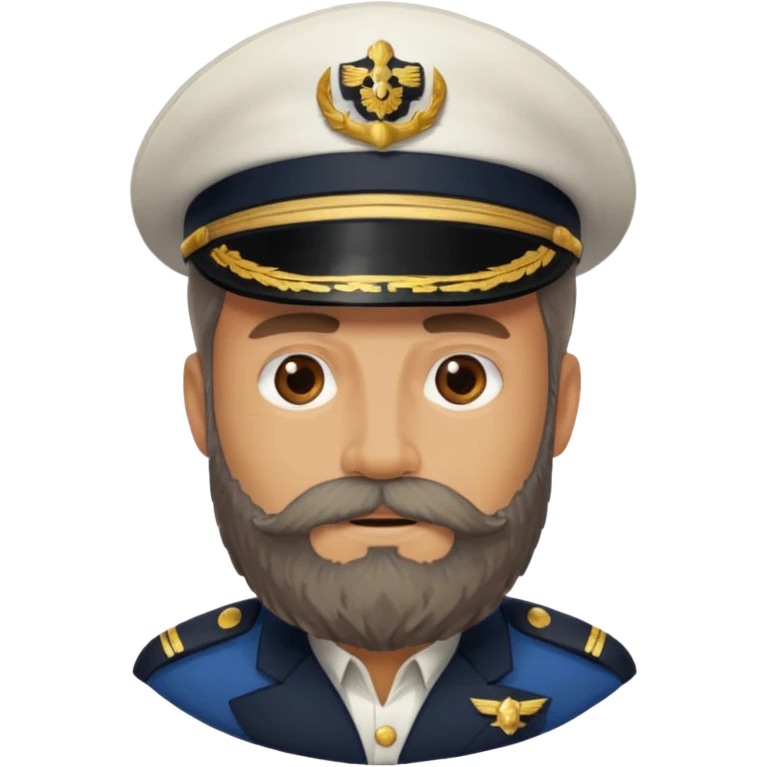 captain bearded emoji