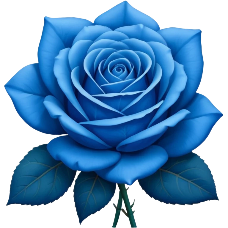 Blues rose emoji