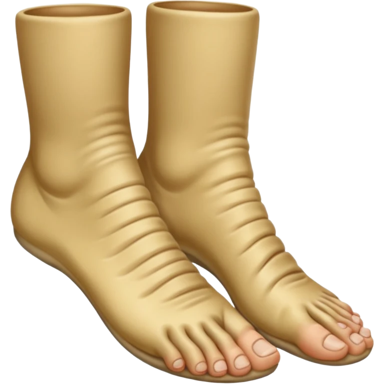 white foot, trench foot emoji