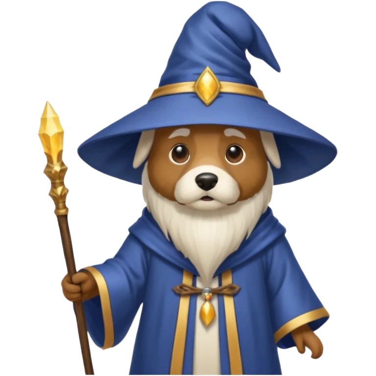 Dog wizard emoji