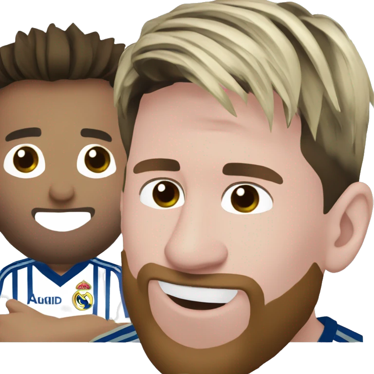 Messi with a Real Madrid  emoji