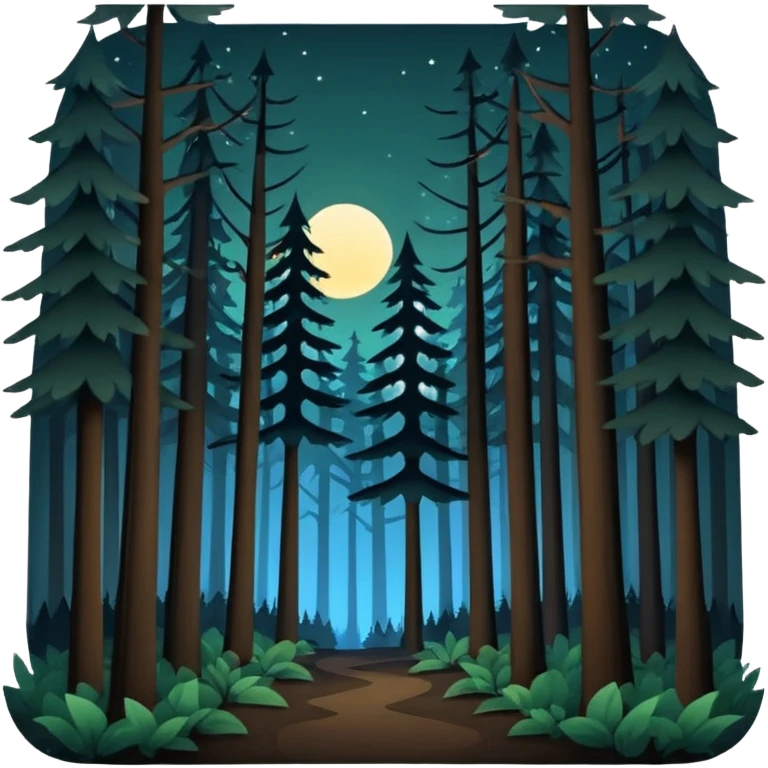 forest nigth emoji