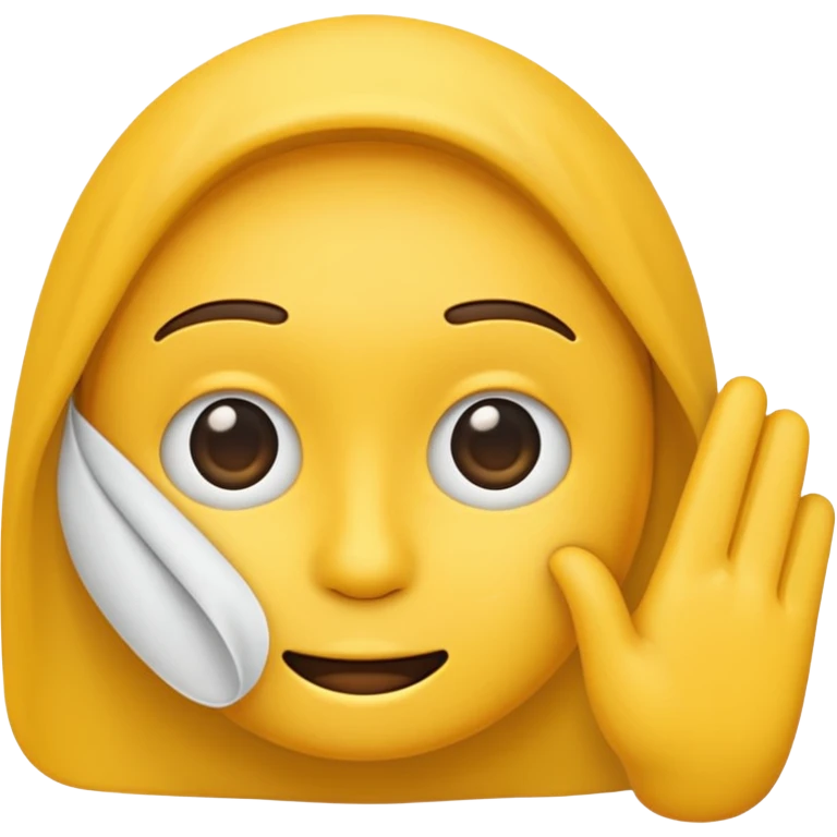 emoji with hand over face  emoji