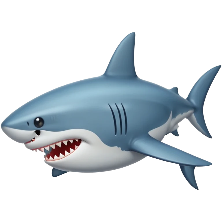 curved shark emoji