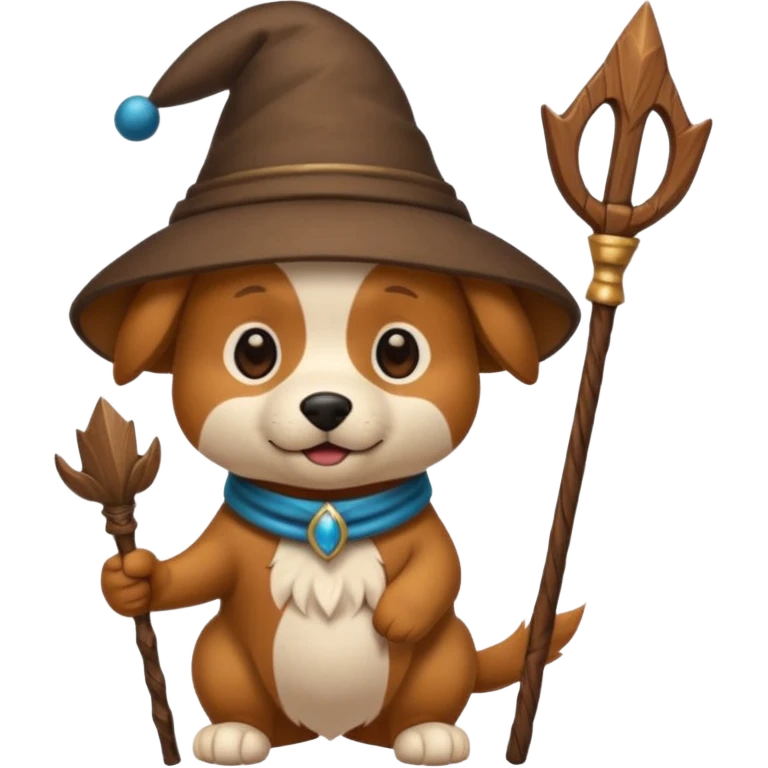 Dog wizard emoji