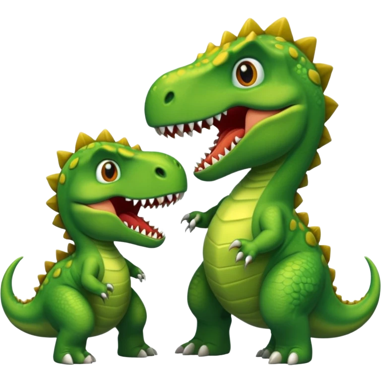 They are fighting 🦖🦖 emoji